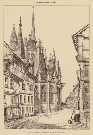 A Sketch in Caudebec (engraving)