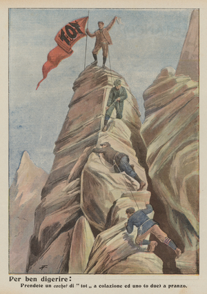 To digest well (colour litho)