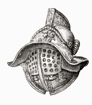 Helmet, from 'Meyer's Lexicon', pub. 1927 (print)