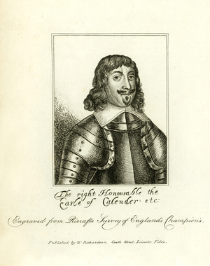James Levingston, Earl of Calendar (engraving)