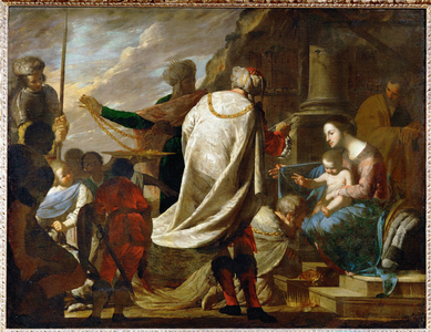 The Adoration of the Magi (painting on canvas)