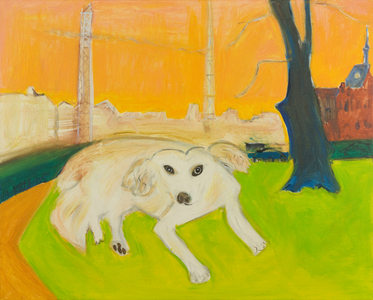Street Dog, 2004 (oil on canvas)