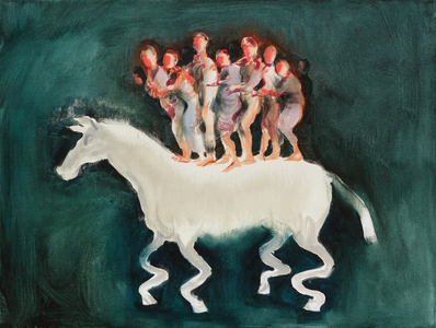 Overloaded Horse, 2014 (oil on canvas)
