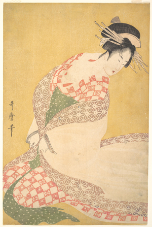 The Outer Robe, c.1795 (woodblock print)