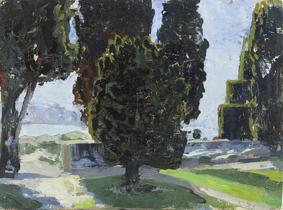 Isola Bella Sunny spring morning sketch, 2011 (oil on panel)