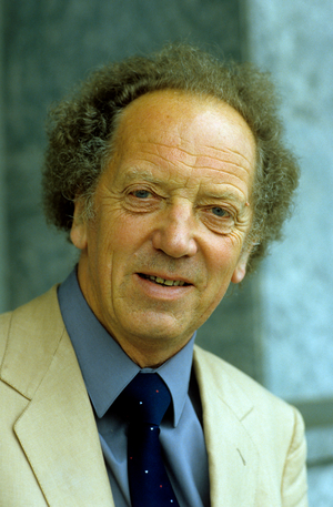 Oslo 19850626. Sculptor Knut Steen, portrait …, 1985 (photo)