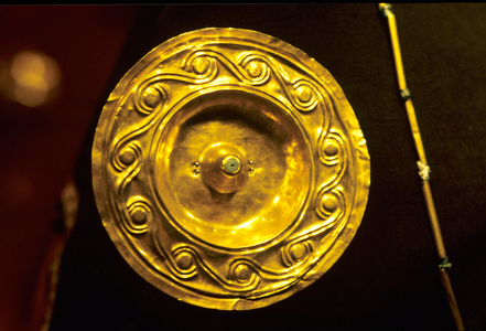 Inca, Breastplate of San Sebastian, 724-1172 AD, Gold Museum, La Paz, Bolivia