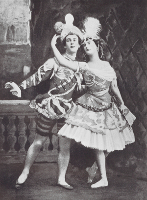Nijinsky: Le Pavillon D'armide, with Pavlova (b/w photo)