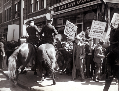 1936 Maritime Strike, 1936 (b/w photo)