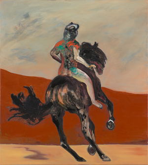Rider, 2019 (oil, acrylic, pastel & charcoal on linen)