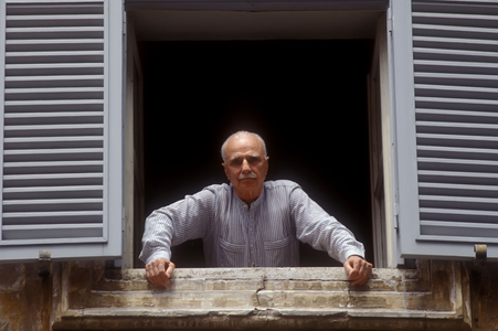 1992 Rome, Director Mario Monicelli in his House (photo)