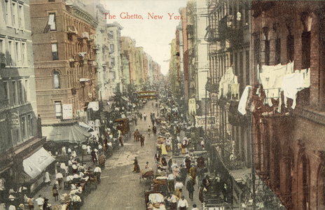 The Ghetto, New York (colour photo)