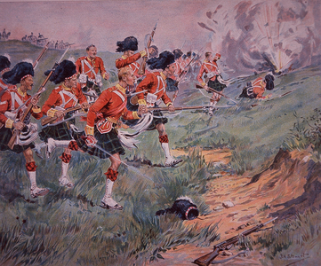 92nd Gordon Highlanders charging, 1900
