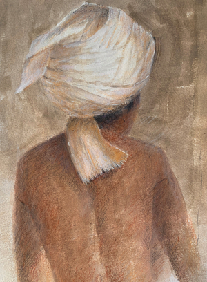 Boy Backview (acrylic on canvas)