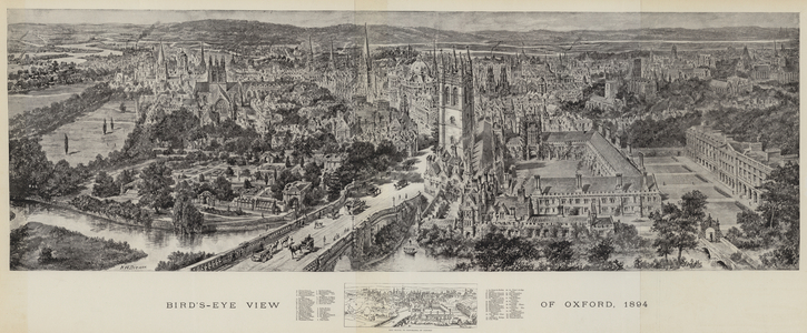Bird's-Eye View of Oxford, 1894 (engraving)
