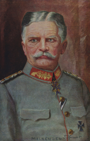 Field Marshal August von Mackensen, German military commander of the First World War (colour litho)