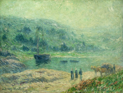 A Cove in Brittany; Crique en Bretagne, 1903 (oil on canvas)