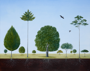 Deep In Conversation, 2019 (oil on linen)