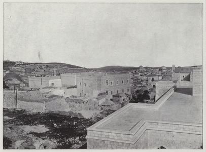 Jerusalem, Casa-Nova (b/w photo)