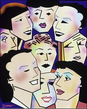 Woman's Group, 2000 (computer graphics)