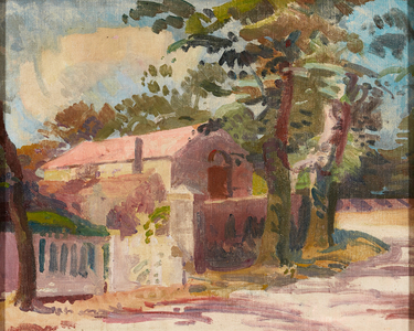 Turn of the Ramparts ( oil on board)