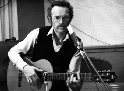 DEU, Germany, Dortmund: The songwriter Ekkes Frank, songs to touch, during …, 1979 (photo)