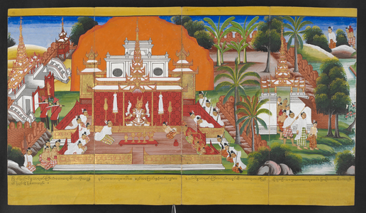 Scenes from the life of Buddha.