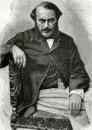 Portrait of Jean Gilbert Victor Fialin, duc de Persigny (1808-1872), French politician (engraving)