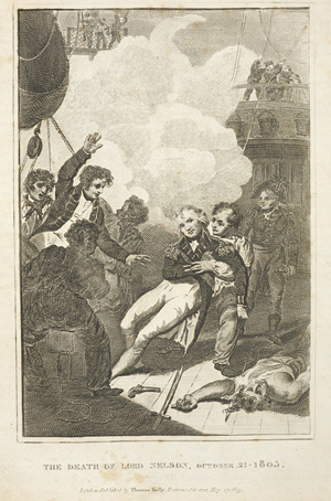 The death of Lord Nelson, October 21st 1805.
