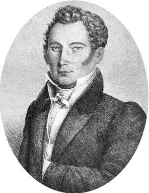 Anne-Henri Cabet (1755-1825) linked to the Lyon mail post affair 1796 at the time of Directoire , France, engraving
