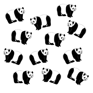 Panda’s, 2024 (mixed media)