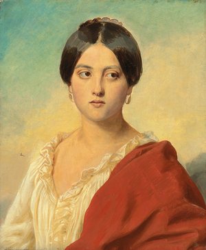 Portrait of an Italian Girl, Half Length, c.1834 (oil on canvas)