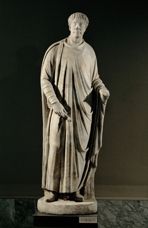 Image of Statue of a Roman judge, late antique, about 425-250 by ...