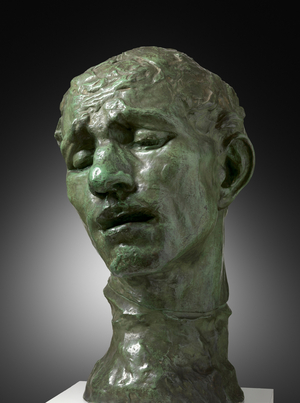 Head of Pierre de Wissant, c.1909-10 (bronze)