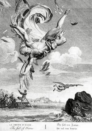 The Fall of Icarus, 1731 (engraving)