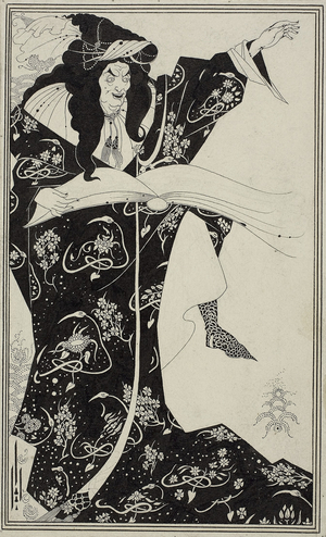 Virgilius the Sorcerer, c.1893 (pen and brush and black ink, over traces of graphite, on ivory wove paper, laid down on board)