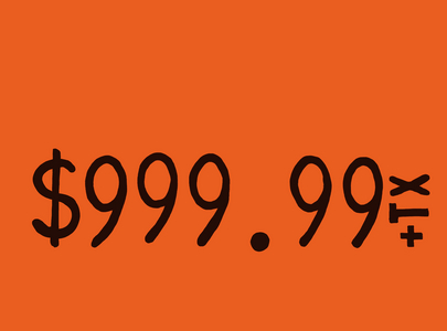 Orange Price Tag (digital)