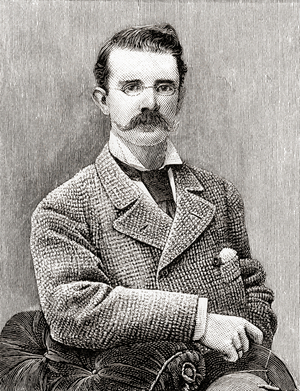 William Black, aged 30, from The Strand Magazine, Vol I January to June, 1891 (print)
