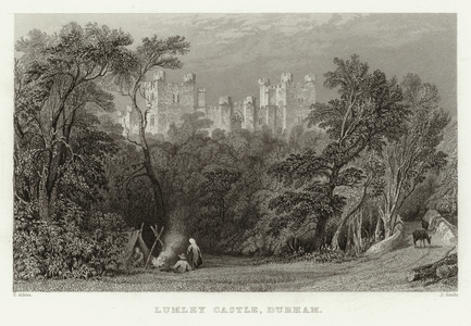 Lumley Castle, Durham (engraving)