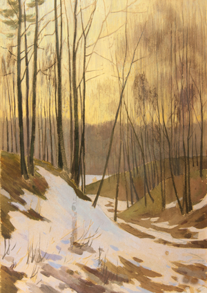 The Last Snow, 1957 (mixed media)