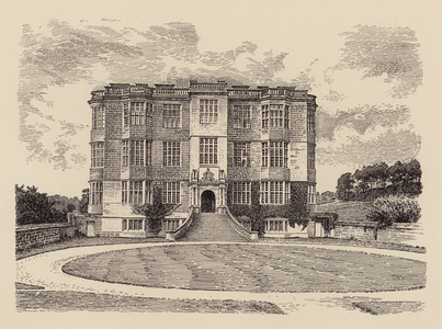 Wootton Lodge, Staffordshire (colour litho)