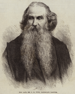 The Late Mr J B Pyne, Landscape Painter (engraving)