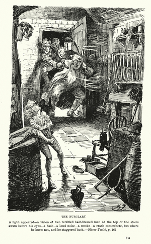 Illustration for Oliver Twist by Charles Dickens (litho)