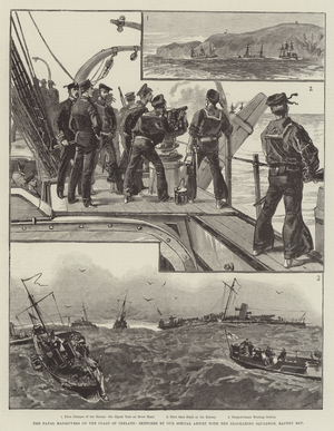 The Naval Manoeuvres on the Coast of Ireland (engraving)