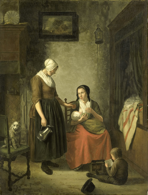 Good Neighbors, 1780 (oil on panel)