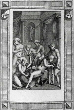 Engravings for the novel Le Diable au corps by Andrea de Nerciat (engraving)