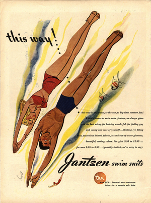 Jantzen Magazine, advert, USA, 1940s