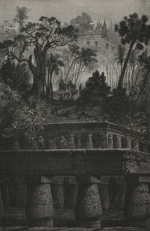 Jardins Suspendus De Babylone (engraving)