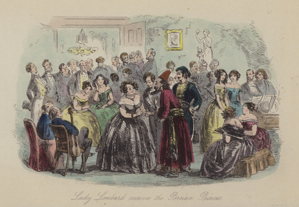 Illustration for Lewis Arundel or The Railroad of Life by Frank E Smedley (coloured engraving)