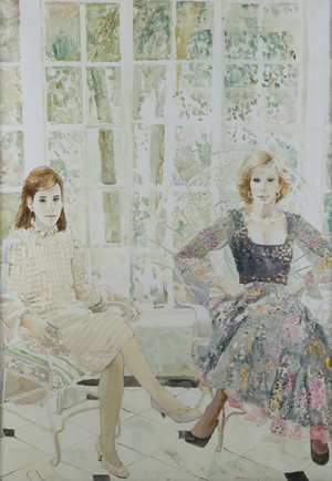 Joan and Melissa Rivers, 1983 (w/c)